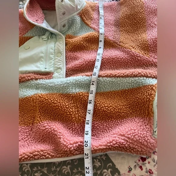 Free People Movement  Cropped Oversized Fleece Pullover Sherpa Size XS - Picture 11 of 12